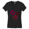 flowers Women's V-Neck T-Shirt