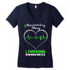 lymphoma awareness story Women's V-Neck T-Shirt