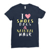 shoes bags natural hair Ladies Fitted T-Shirt