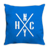 nyhc new york hardcore funny Throw Pillow