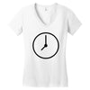 clock Women's V-Neck T-Shirt