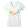 periodic table of america Women's V-Neck T-Shirt