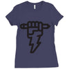 pencil lightning Ladies Fitted T-Shirt