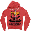 I Am Pizza Actually In A Very Commited Relationship Zipper Hoodie