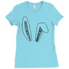 bunny ears Ladies Fitted T-Shirt