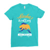 alaska is calling and i must go Ladies Fitted T-Shirt