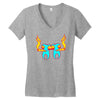 high tooths with joint Women's V-Neck T-Shirt