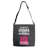 Donna And Dynamos White Letter Adjustable Strap Totes