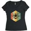 Vintage Bee Women's Triblend Scoop T-shirt