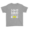 pi day 2015 pie math Youth Tee