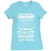 I Am A January Women Ladies Fitted T-Shirt