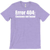 halloween error 404 costume not found T-Shirt