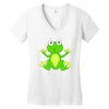 frog cute Women's V-Neck T-Shirt