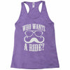 who wants to ride Racerback Tank