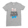 papa bunny Ladies Fitted T-Shirt