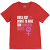 Girls Just Want to Have Fundamental Rights V-Neck Tee