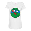 who watches the pizza Maternity Scoop Neck T-shirt