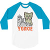 This Girl Loves Siberian Husky 3/4 Sleeve Shirt
