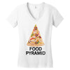 pizza lover's food pyramid Women's V-Neck T-Shirt