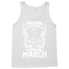Never Underestimate Dog Rescuer Who Was Born March Tank Top