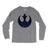 rebel logo with space pattern Long Sleeve Shirts