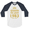 queens are born in 1983 3/4 Sleeve Shirt