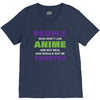 people who don't like anime are not real and should not be trusted V-Neck Tee