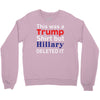 this was a trump shirt but hillary deleted it Crewneck Sweatshirt