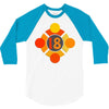 orange 18 3/4 Sleeve Shirt