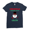 christmas baking team crew snowman Ladies Fitted T-Shirt