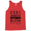 Born In September Tank Top