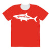 Grandma Shark All Over Women's T-shirt
