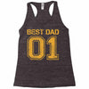 1 best dad Racerback Tank