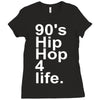 90's hip hop music Ladies Fitted T-Shirt