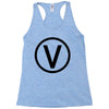 vegan symbol Racerback Tank