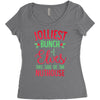 jolliest bunch of elves this side of the nuthouse Women's Triblend Scoop T-shirt