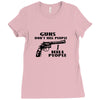 guns don't kill people, i kill people t shirt Ladies Fitted T-Shirt