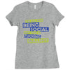 im all for being social but this is fucking bullshit Ladies Fitted T-Shirt