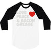 love peace and bacon grease 3/4 Sleeve Shirt