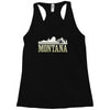 montana mountains Racerback Tank