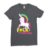 gay pride f#ck younicorn funny rude unicorn Ladies Fitted T-Shirt
