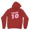 team 10 light pink Unisex Hoodie