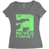 never forget Women's Triblend Scoop T-shirt