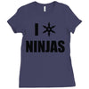 i heart ninjas Ladies Fitted T-Shirt