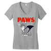 paws Women's V-Neck T-Shirt