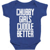 chubby girls cuddle better Baby Bodysuit