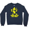 peanut butter jelly time banana Crewneck Sweatshirt