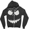 evil scary pumpkin face Zipper Hoodie