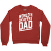 world's okayest dad funny Crewneck Sweatshirt