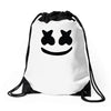 marshmello face Drawstring Bags